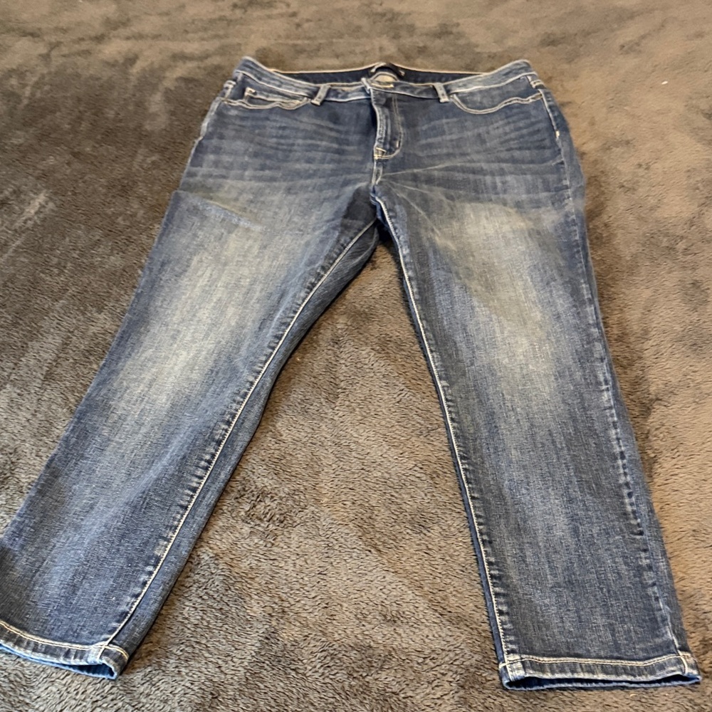 Simply Vera Vera Wang Blue Ankle Jeans